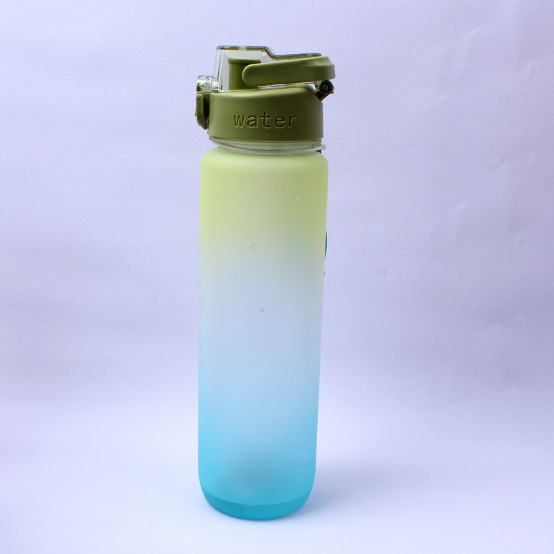 Student portable plastic water bottle for fitness and sports Item Picture