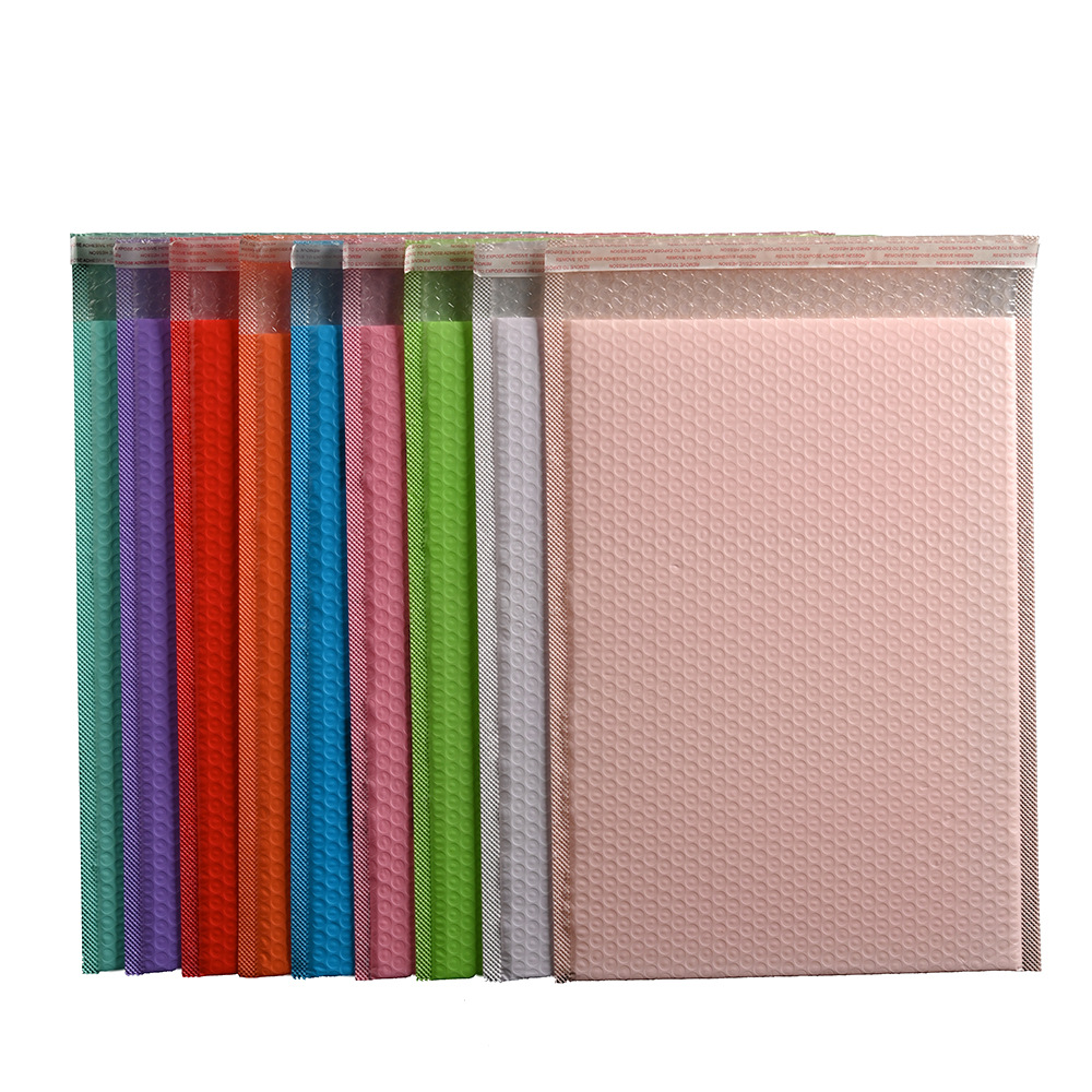 Colored matte co-extruded film bubble envelopes, self-adhesive bags, foam bags, shockproof and drop-resistant bubble bags, express packaging self-adhesive bags Item Picture