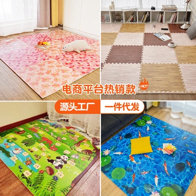Foam floor mat thickened 60 household one piece hair generation factory splicing crawling mat children's tatami flooring mat thumbnail