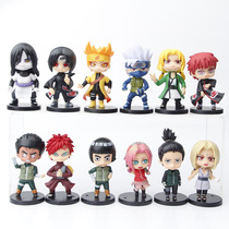 12 Naruto handwork Sakura Sasuke Naruto Kakashi Snake maru Q model cake decoration