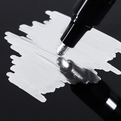 Silver Chrome Pen Highlighter Metal Mirror Reflective Paint Pen Diy Plastic Toy Model Graffiti Marker