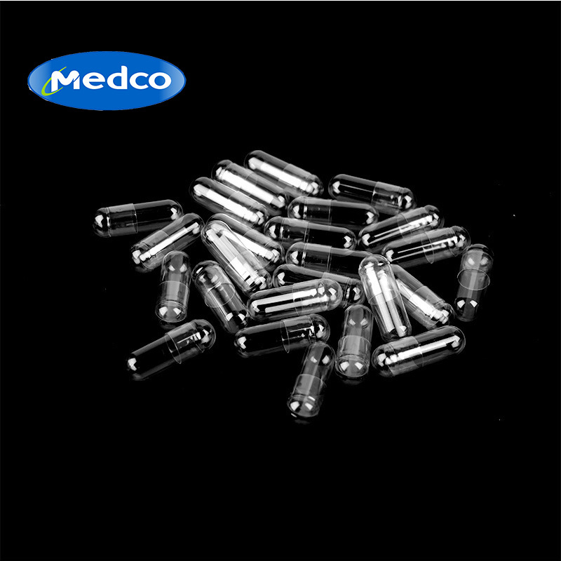 跨境专供清真透明空胶囊0#各色可食用空心胶囊1000个装医用胶囊