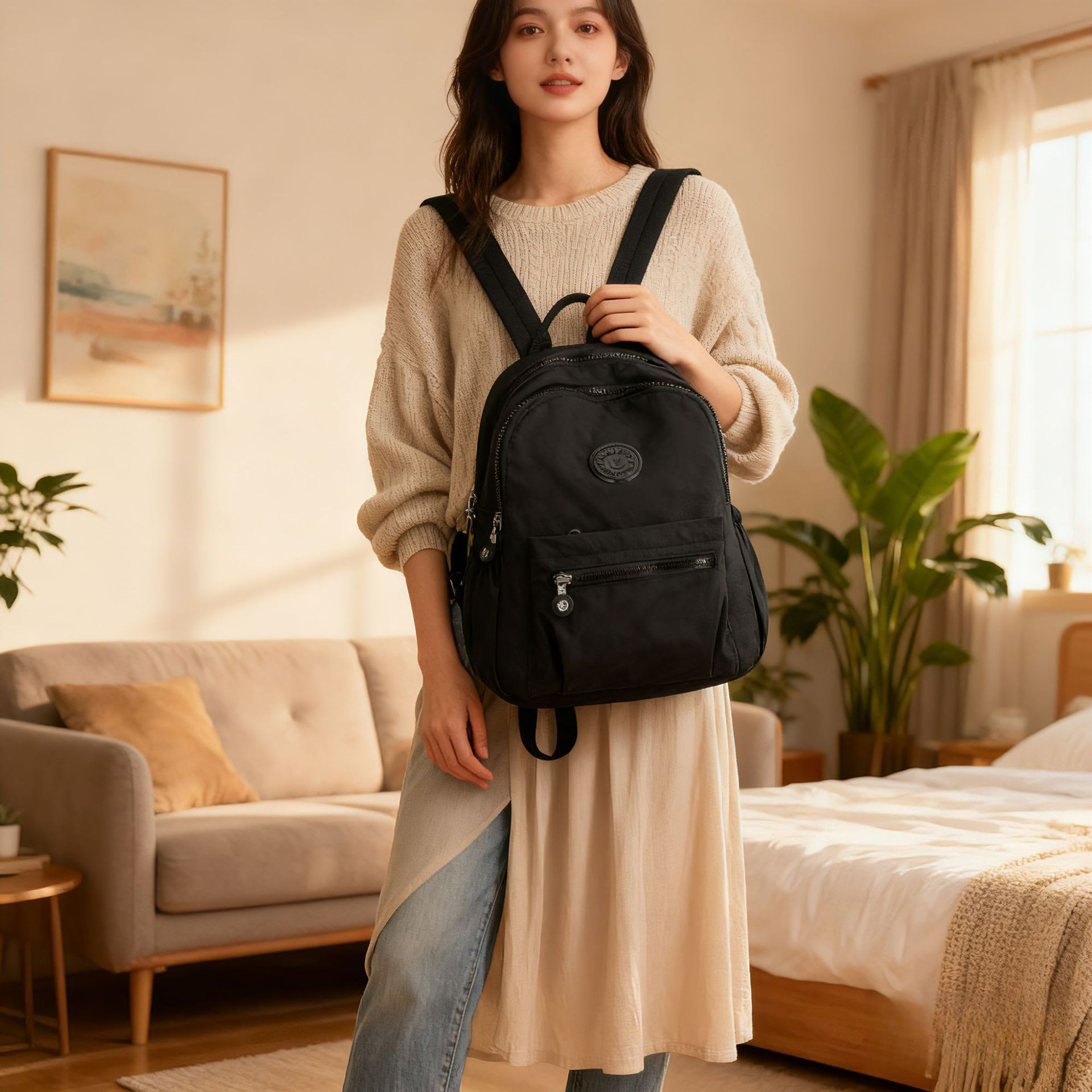 箱包/链条包女2021简约/Gloves/handbags/电脑包男士细节图