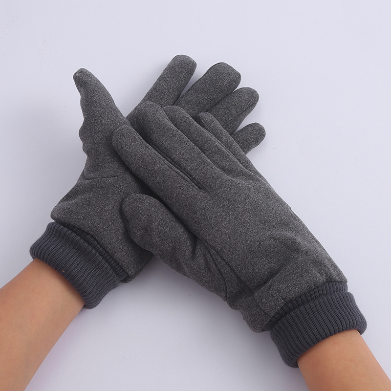 Gloves Winter Women Plus Fleece Thickened Warm Touch Screen Windproof Slide Driving Outdoor Sports Cycling Running Male Wholesale details Picture