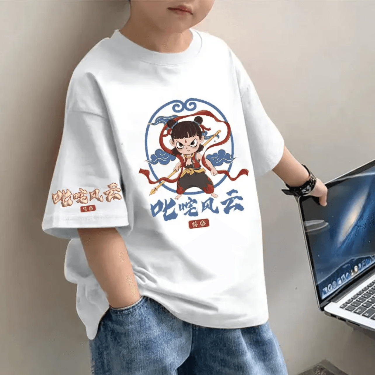 Wholesale of new summer trendy and stylish short-sleeved, round-neck pure cotton T-shirts for children