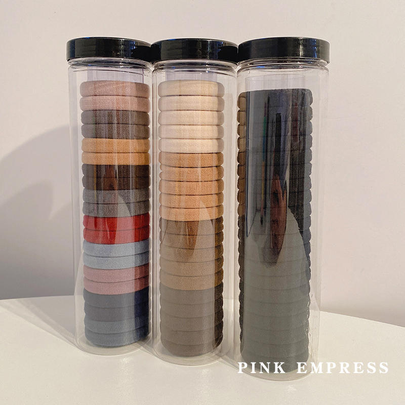 Simple and elegant black hair tie for women, high elasticity and durability, high ponytail headwear, hair tie and hair band wholesale Specification image