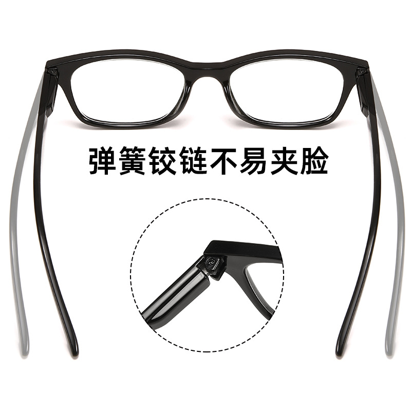 The new PC anti-blue light reading glasses are high-definition anti-slip glasses for the elderly to read, surf the Internet, exercise and protect their eyes details Picture