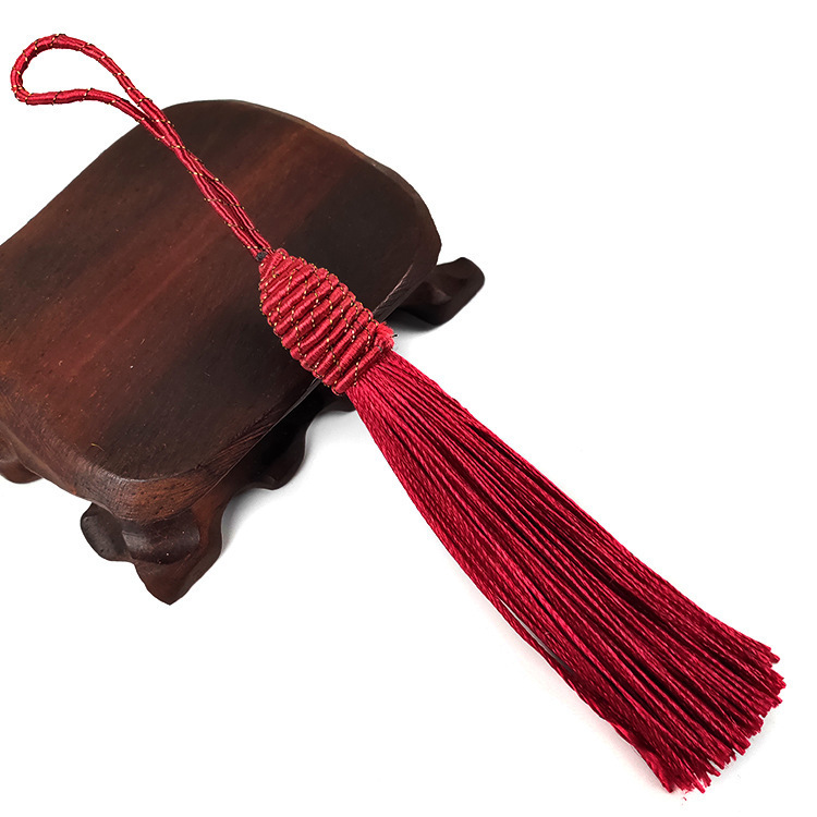 螺纹螺丝球流苏 服装书签小吊穗中国结礼品厂家批发 流苏穗子详情13