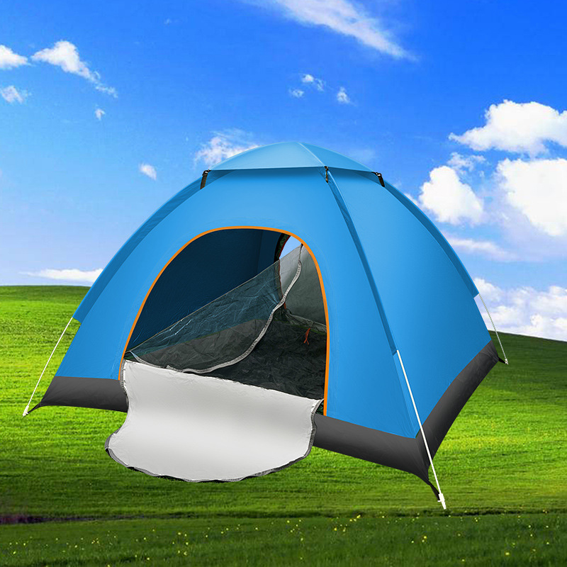 Stroll Bear Tent Outdoor Camping Double 3-4 person automatic throwing tent wholesale camping camping beach Rainproof details Picture