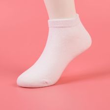 夏季薄款学生白船袜 儿童短袜大码童袜 低帮短筒薄运动袜