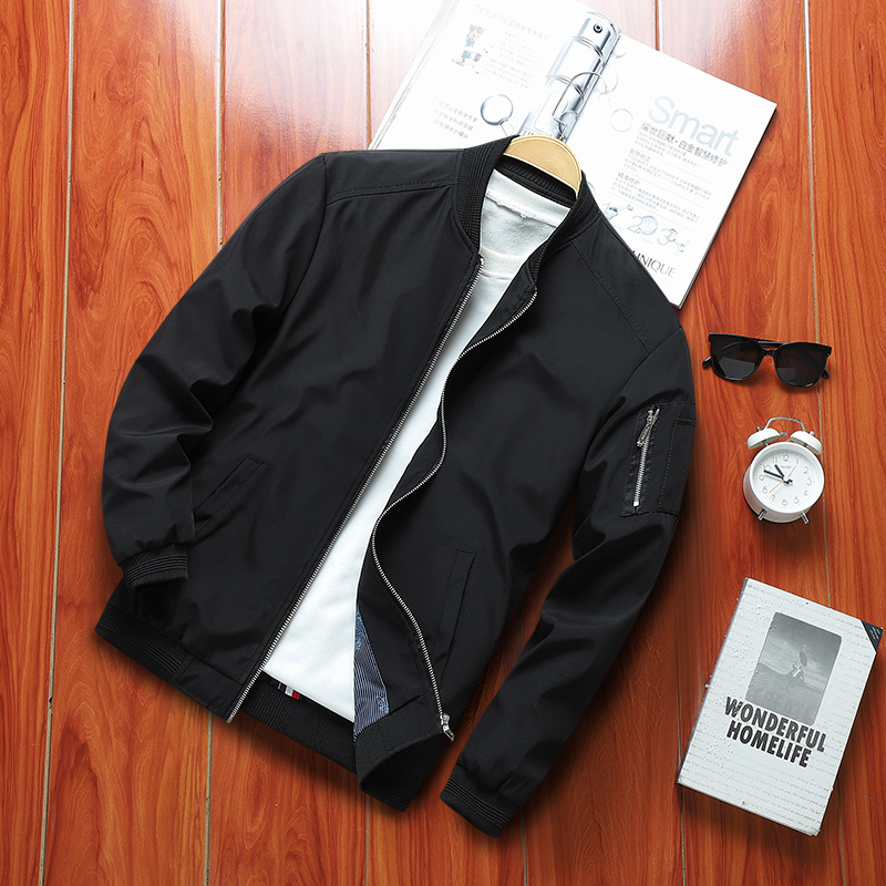 Cross-border new spring and autumn men's thin jackets, casual coats, men's baseball jackets, men's leather jackets, youth 9937