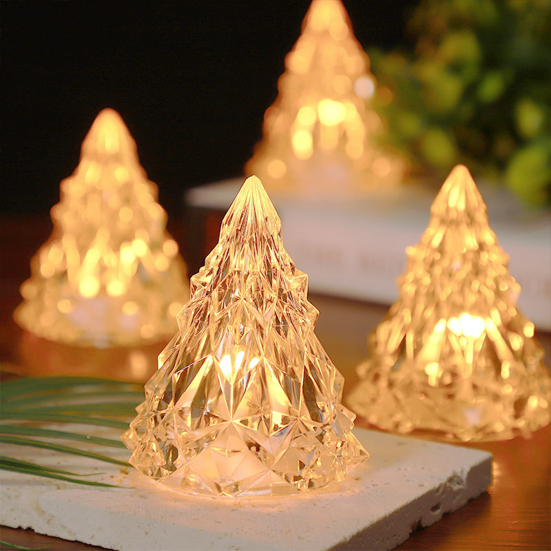 圣诞节装饰品氛围灯风灯led发光小夜灯婚礼房间浪漫布置圣诞灯