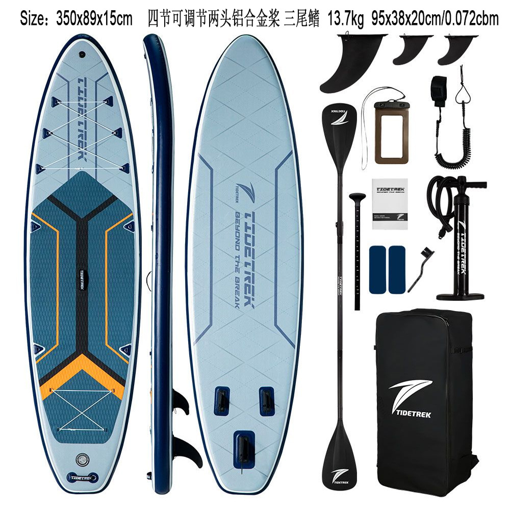 Green Light Forest Inflatable Stand-up Paddleboard Set with accessories, backpack, adjustable paddle, SUP surfboard pic 28