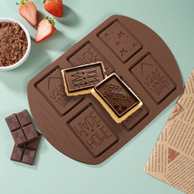 硅胶巧克力模具星星爱心字母多种图案耐高温厨房烘焙模具