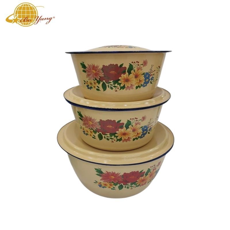 怀旧搪瓷洗手/搅拌碗/调料碗产品图