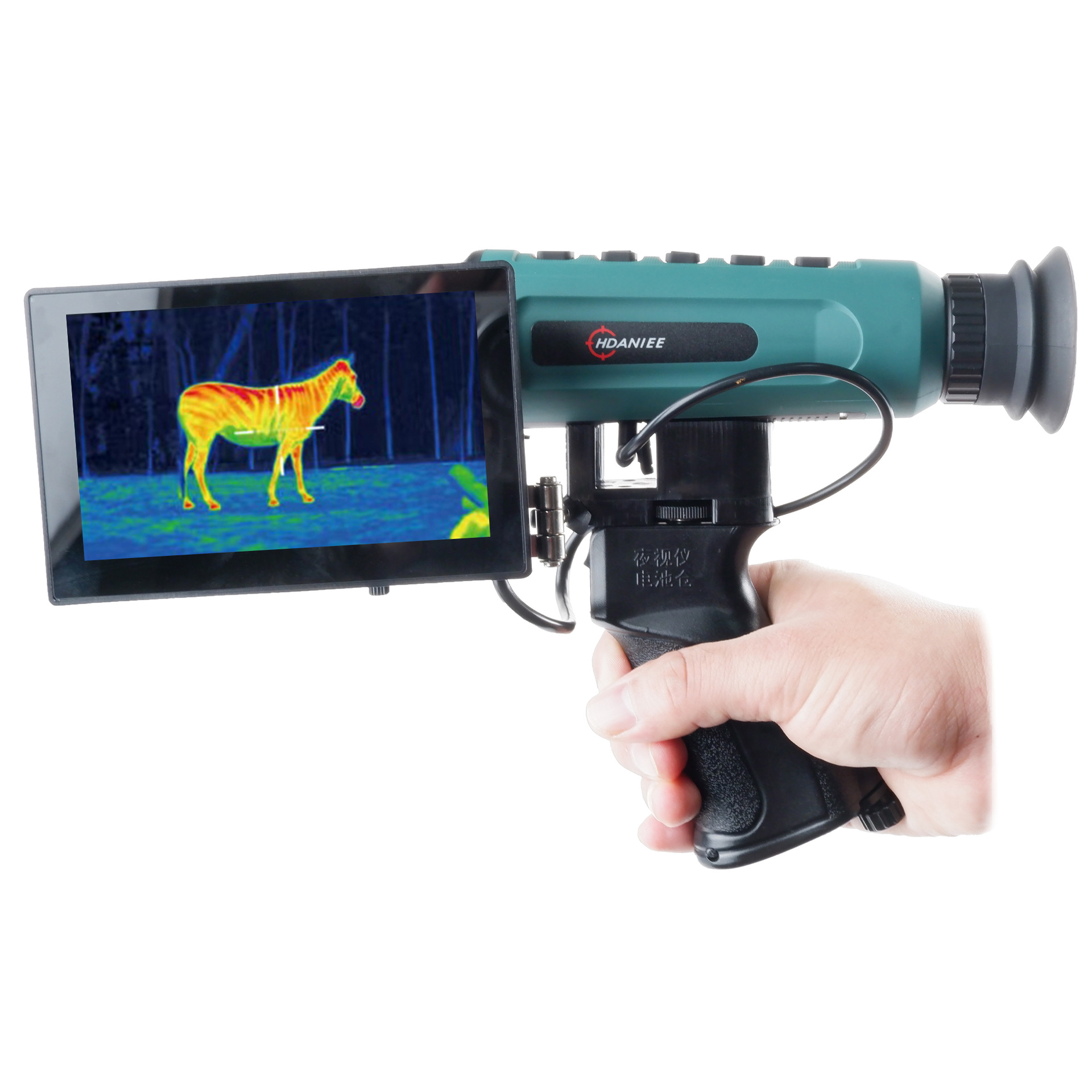 New Ce19 Handheld Thermal Imager With Handle Explosion-Proof Box Hd High-Power Outdoor Search And Rescue Night Vision Application Scenario