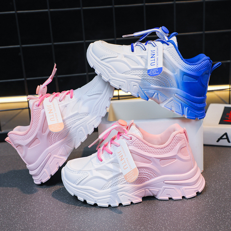 Girls' sports shoes breathable 2023 Summer new style Korean children's net shoes white shoes girls' student running shoes soft soles Application Scenario