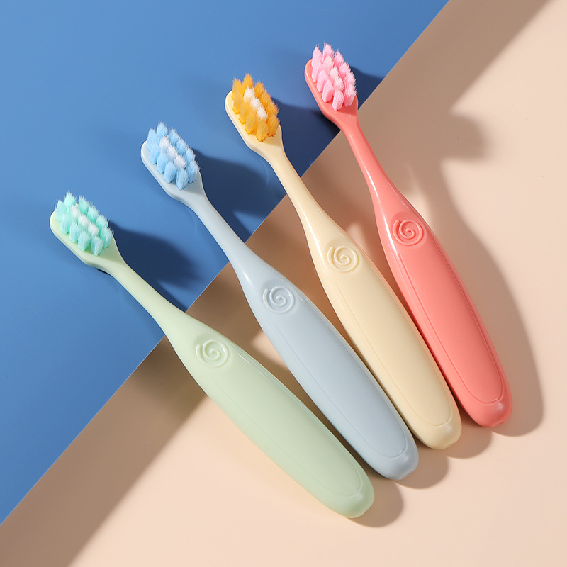 Raoyi Children's Soft Bristle Toothbrush 8 Barrels Care Gingival Cleaning Teeth Super Fine Soft Bristle Toothbrush Manufacturers Wholesale Specification drawing