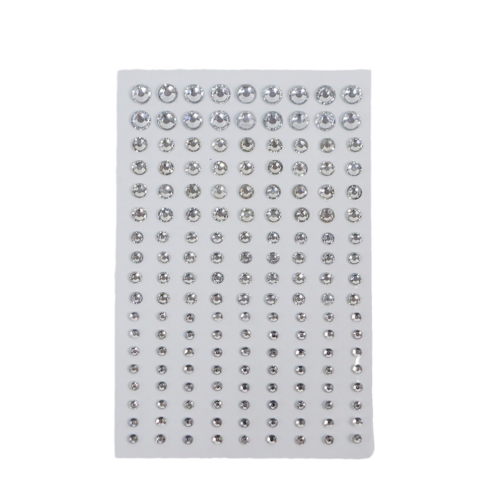 The Internet celebrity Kim Taeyeon's makeup imitation stickers feature diamond, butterfly, small diamond, water diamond face stickers, tear diamond, pearl face stickers, and eye corner sparkling diamond stickers Item Picture