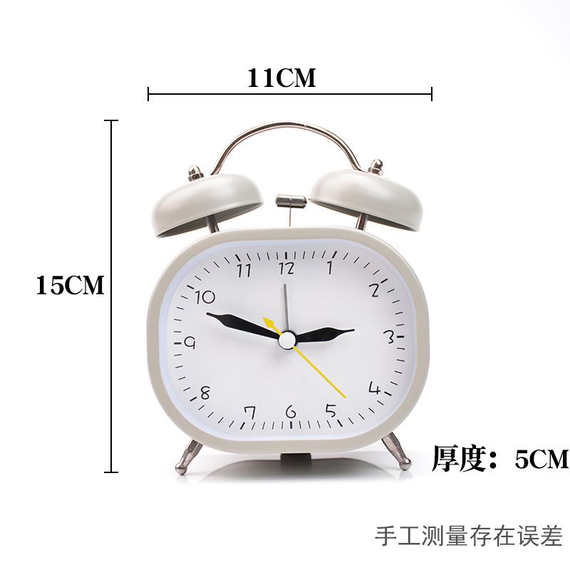 Alarm Clock For Students Alarm Clock For Children Mechanical Metal Ringing Bell Digital Silent Nightlight Bedroom Desk Clock Clock Application Scenario