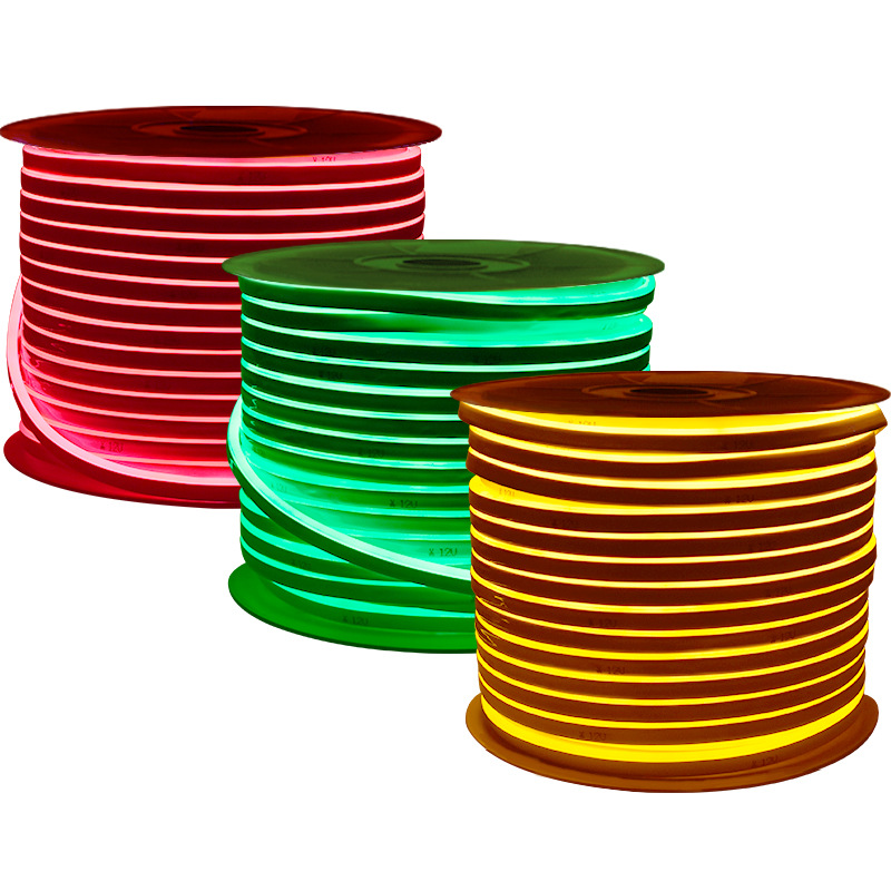 Wholesale of 220v high-voltage flexible silicone led light strips, neon light strips and outdoor colored lights Item Picture