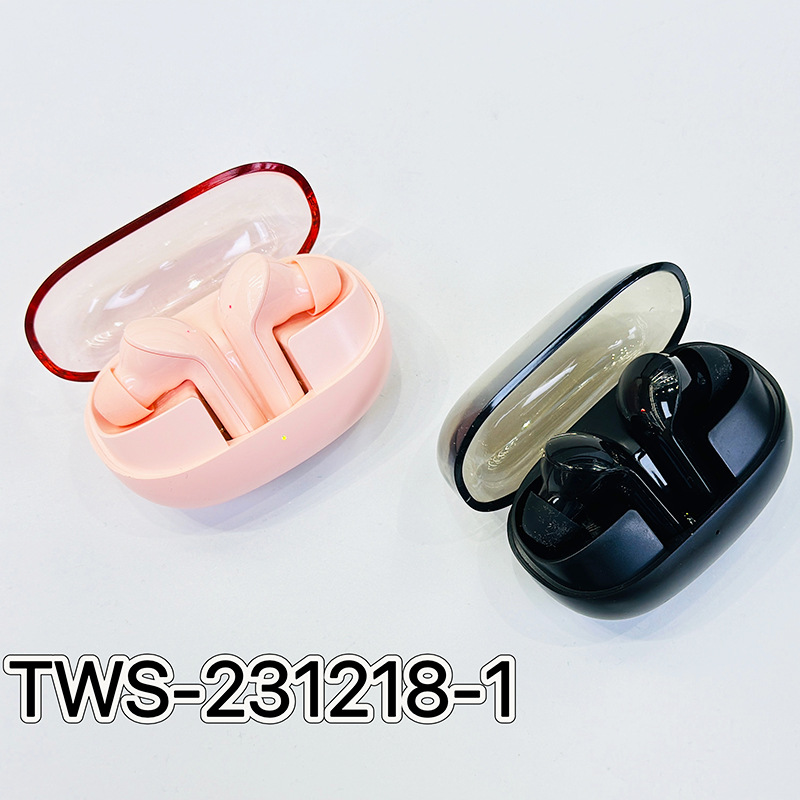 Cross-border new TWS transparent electric case magnetic attraction long-lasting in-ear simple wireless Bluetooth headphones factory wholesale thumbnail
