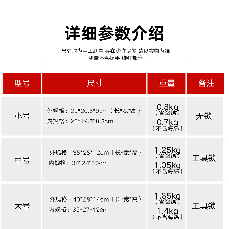 R4手提家用小声卡工具铝合收纳保险文件五金设备仪器盒玩具金属箱
