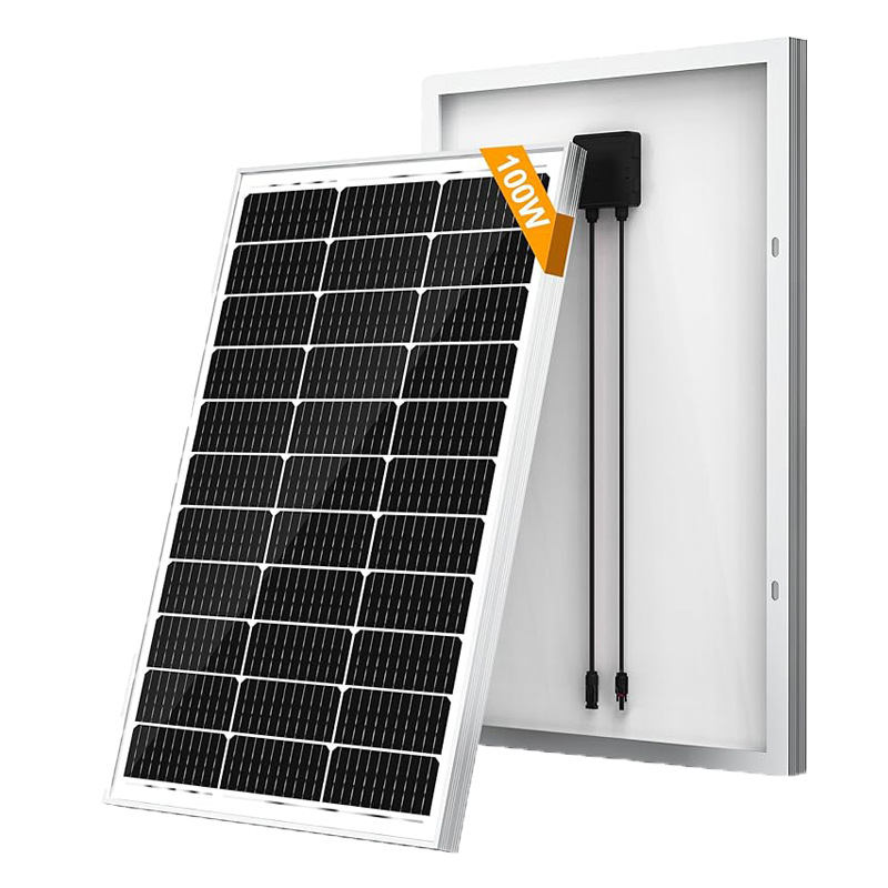 100W Solar Panel Single Crystal Energy Storage Roof Power Generation Single Crystal Solar Charging Panel Item Picture