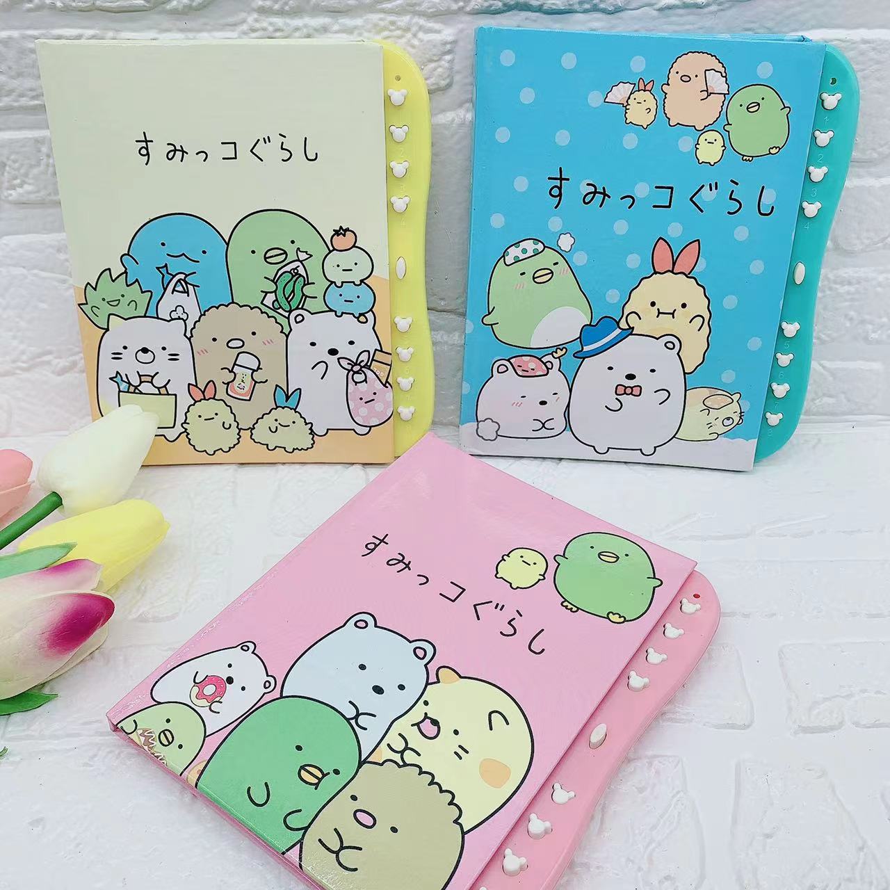 卡通团子角落生物密码本64K儿童带密码锁本子笔记本创意登记本