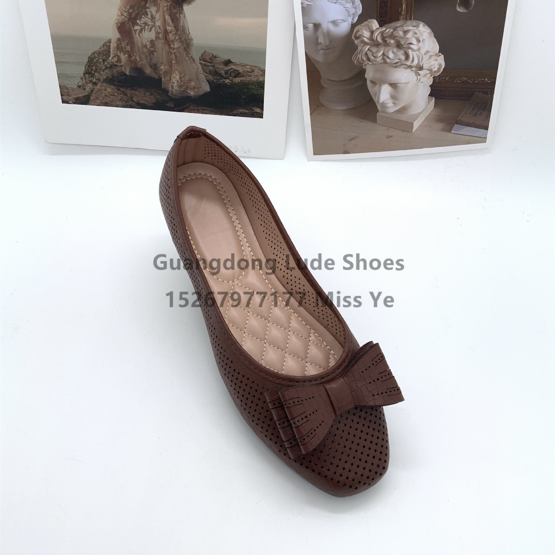 2022 New Casual Single Shoes Fashion Comfortable Casual Hundred Bow Flat Single Shoes Guangzhou Women's Shoes Craft Shoes