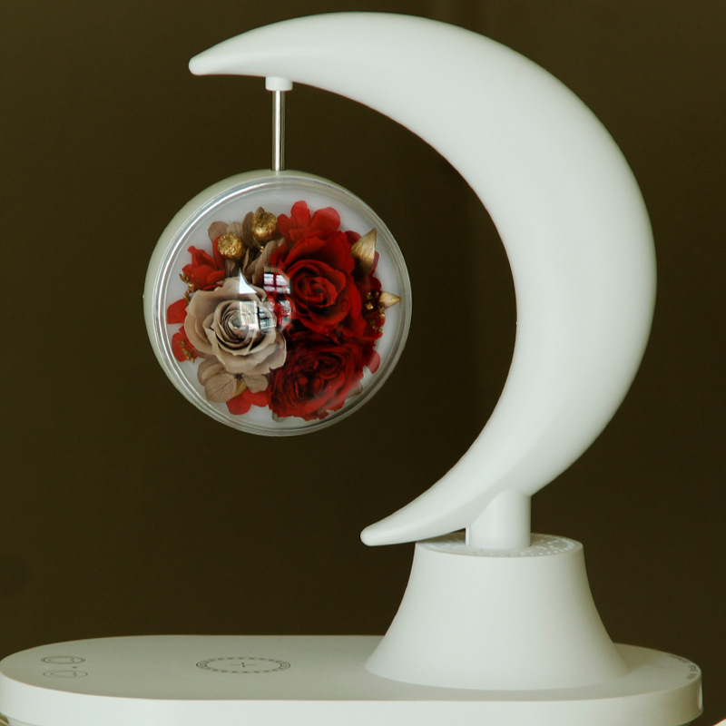 Valentine's Day Creative Gift Eternal Life Flower Bluetooth Speaker Lamp Mobile Phone Wireless Charging Birthday Gift Rose Application Scenario