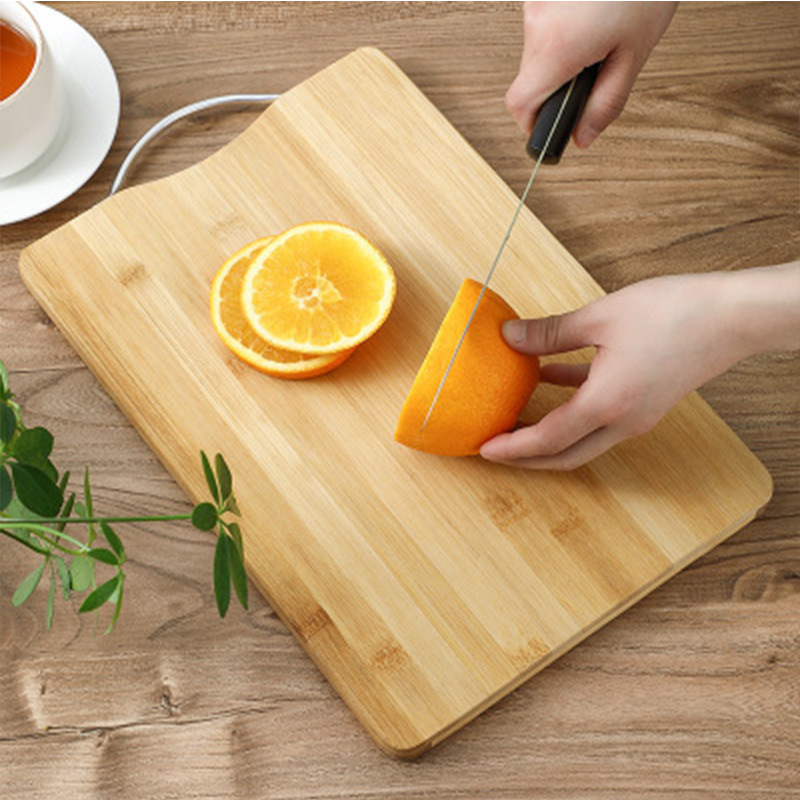 竹制砧板家用厨房餐厅切菜板提手砧板竹木长方形切双面水果案板详情图3