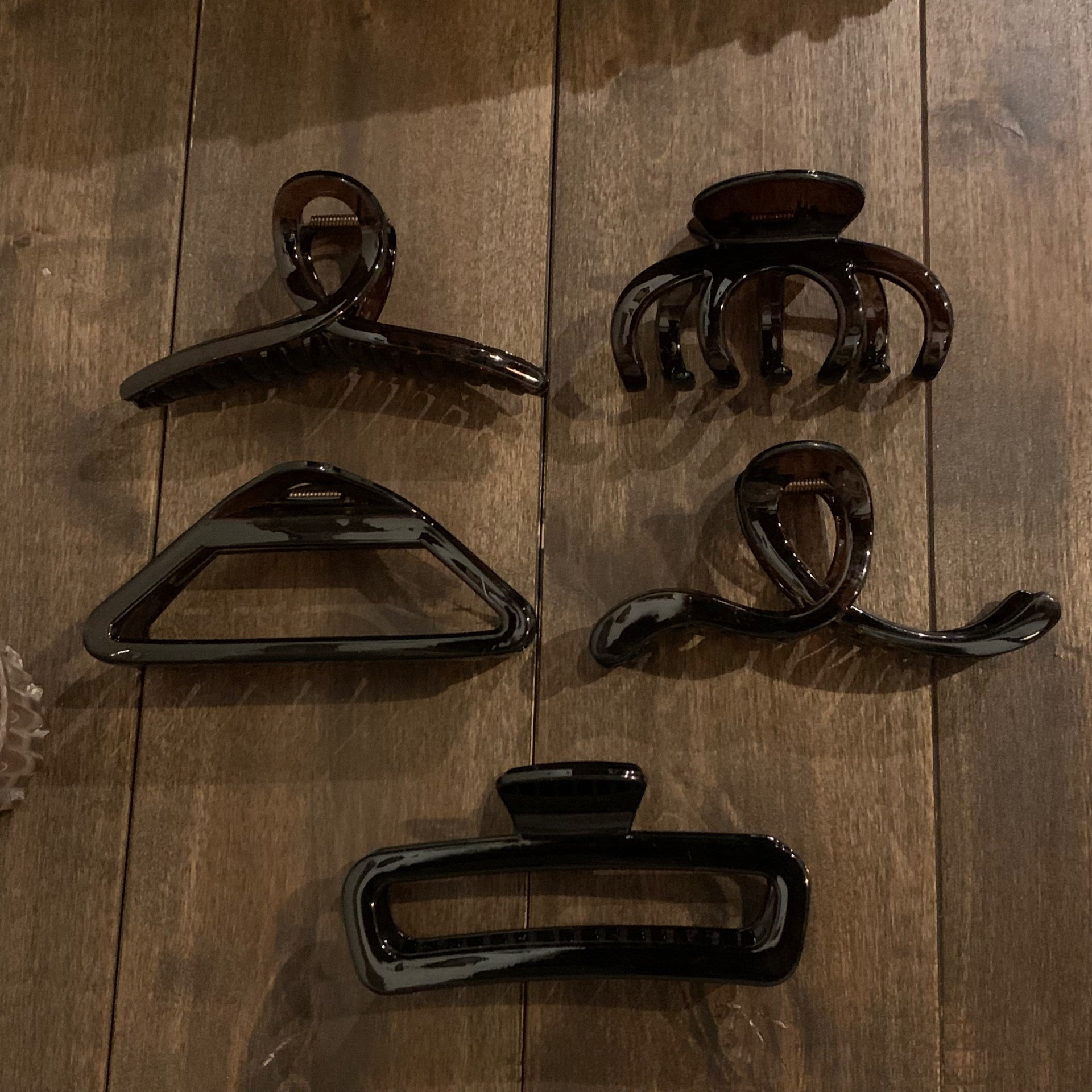 Black Tawny Hair Clip Female Back Of Head Bun Grab Clip Large Internet Celebrity Temperament Shark Clip Headdress Simple Hair Clip details Picture
