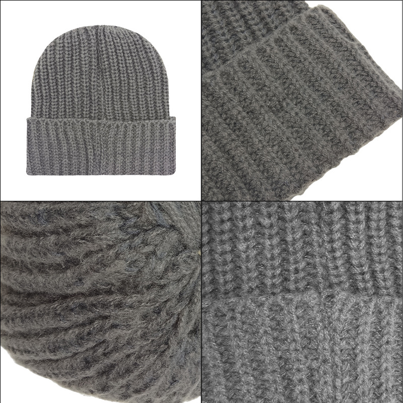 Thick Line Autumn And Winter Light Plate Knitted Hat Autumn And Winter Men And Women Warm Thick Cold Hat Can Be Formulated Logo Woolen Hat details Picture