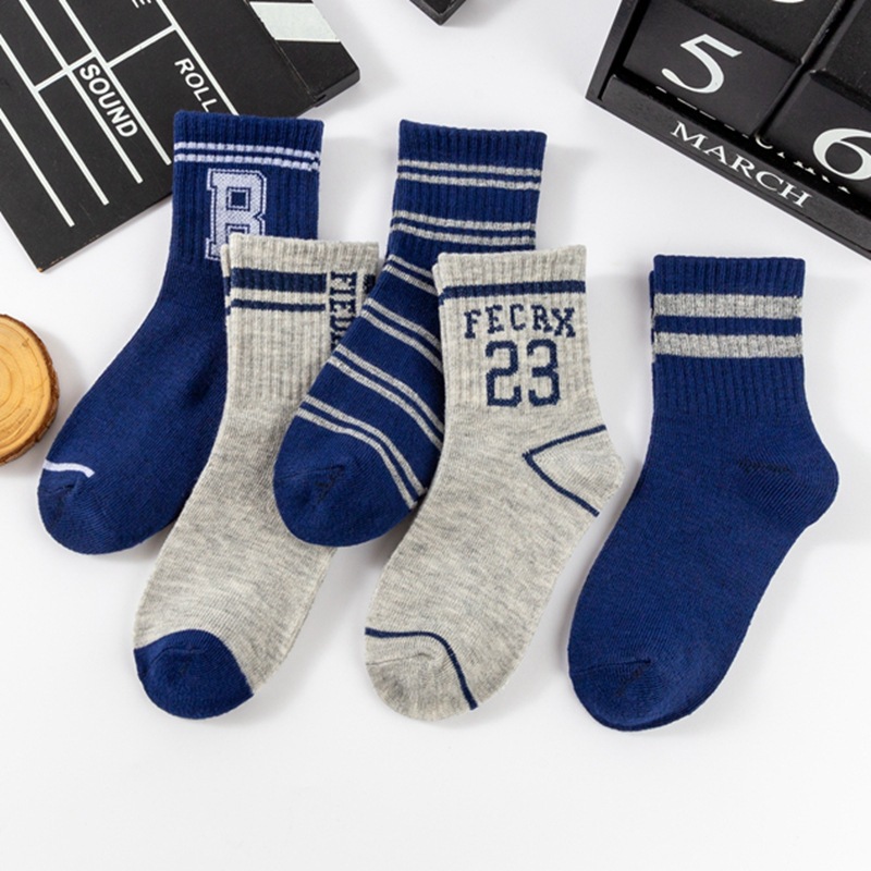 袜子地摊一件代发男童袜子中长筒袜秋冬童袜男孩棉袜春秋儿童运动风吸汗学生透气袜一件代发