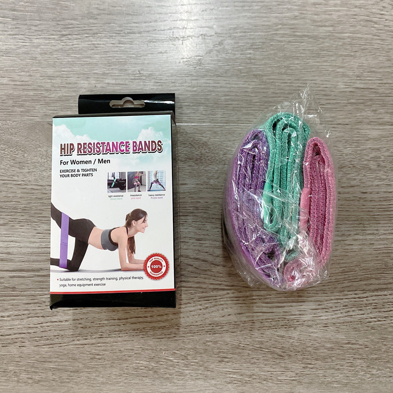 Cross-border silicone yoga resistance band, fitness resistance ring, training band, squat band for men and women, hip elastic ring Specification image