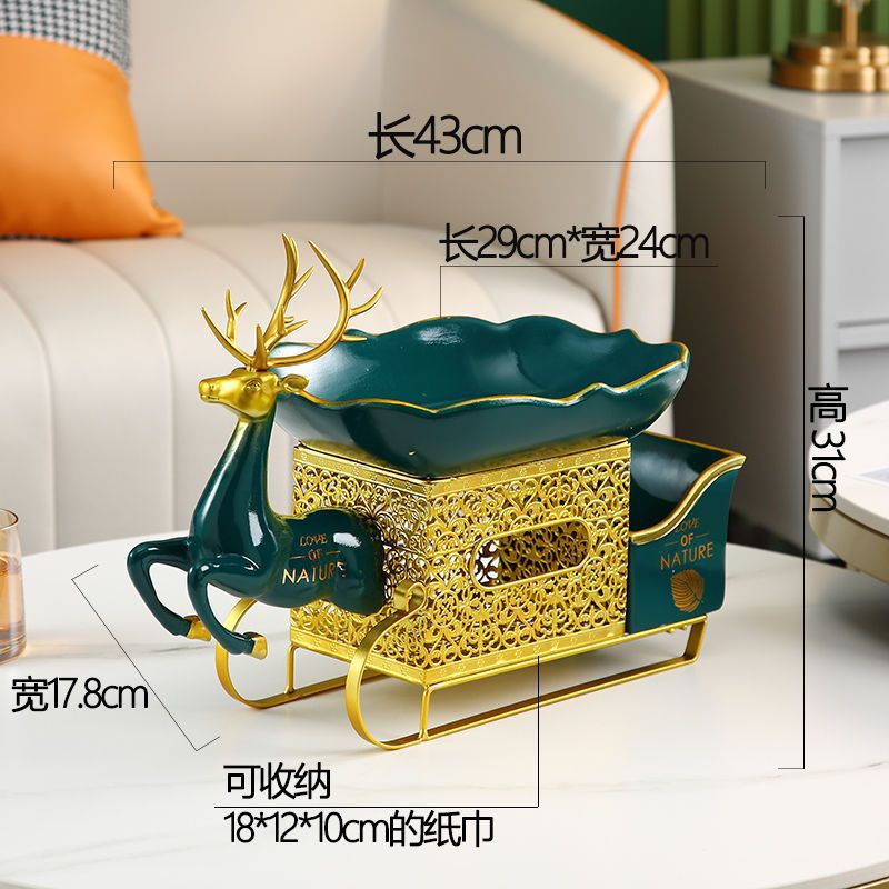 Creative Deer Large Fruit Plate