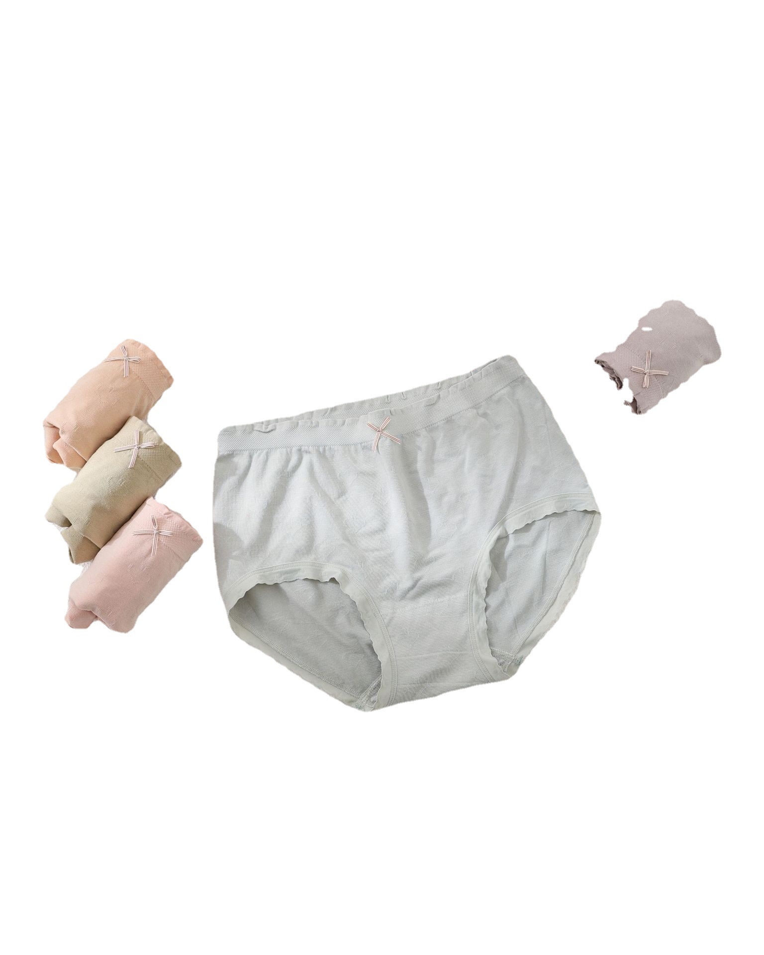 Seamless Love Pants Pure Cotton Underside Antibacterial 2218 Women's Underwear Flow Bubble Cotton Elastic Autumn And Winter Application Scenario