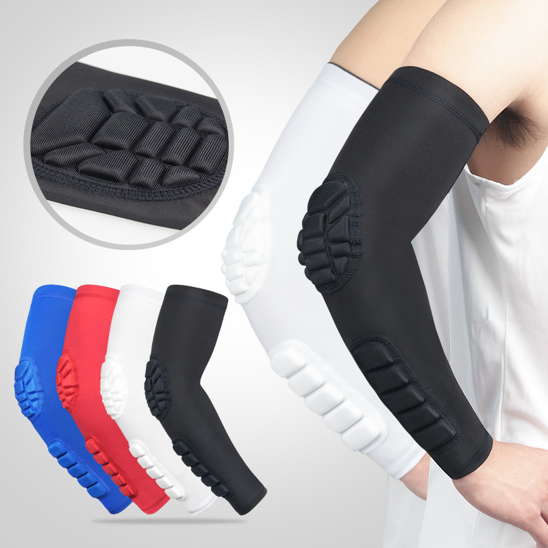 Sports Elbow Honeycomb Anti-Collision Pressure Arm Arm Sleeve Men's And Women's Basketball Cycling Fitness Ski Protection
