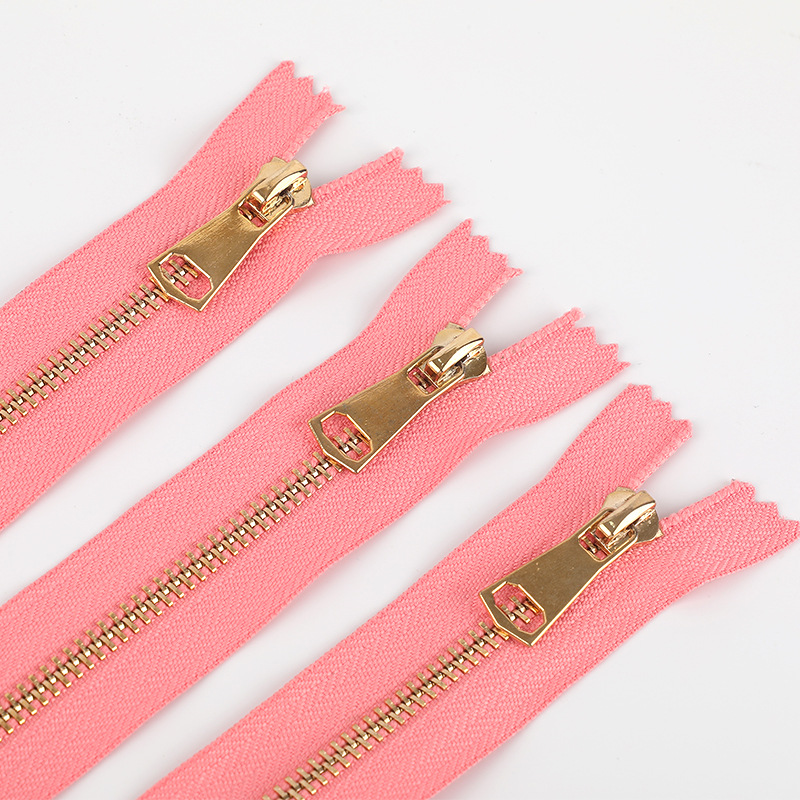 3号5号金属拉链 白金自锁开尾拉链服装拉链 箱包羽绒服拉链批发