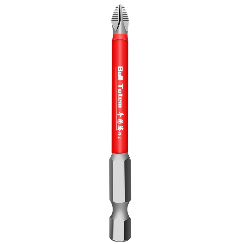 Non-Slip Head Screwdriver S2 Steel Electric Head Cross Head Electric Strong Magnetic Ph2 Electric Driver Insulation Repair Item Picture