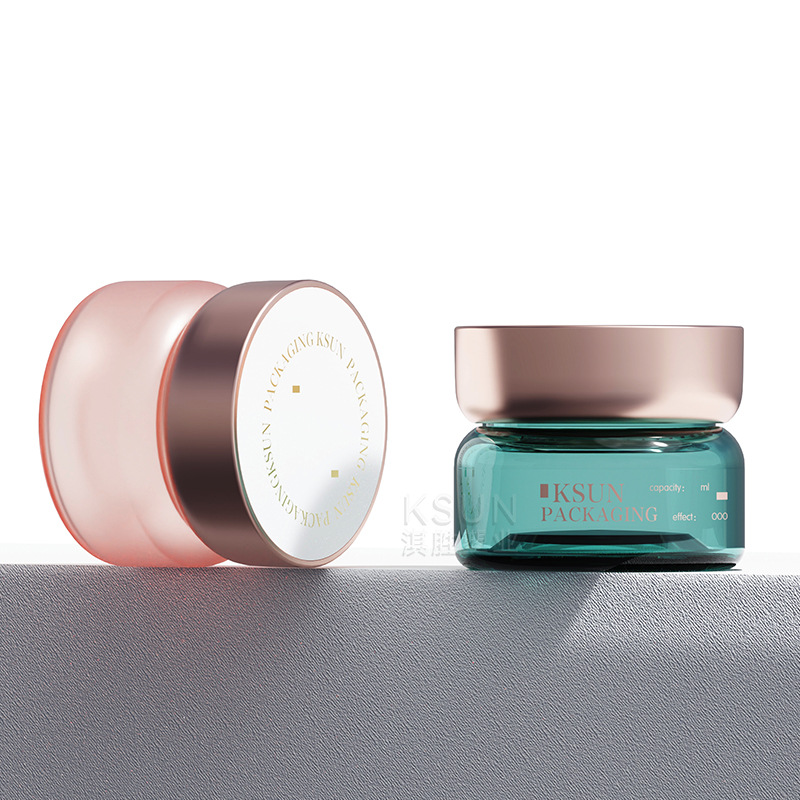 Customized plastic pp double-layer cream can petg50g wide-mouth bottle for cream cosmetics packaging and portioning details Picture
