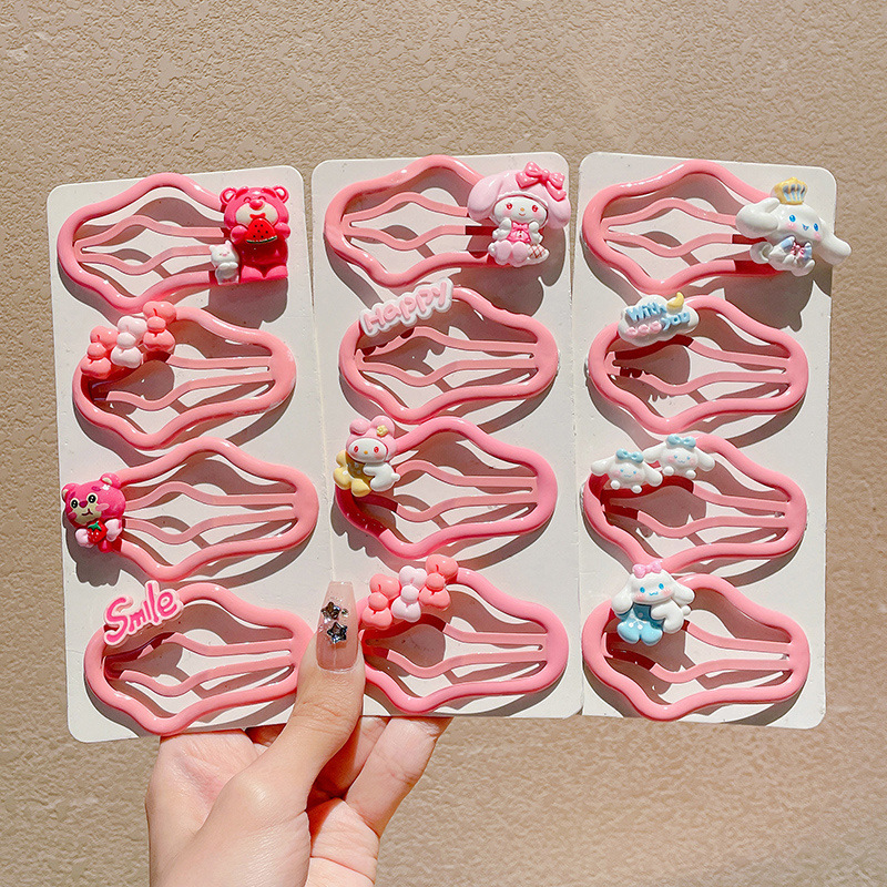 Kulomi Kids Cloud Hairpin Girls New Bangs Broken Hairpin Headpiece For Little Girls Back Of Head Hairpin Hair Accessories Specification drawing