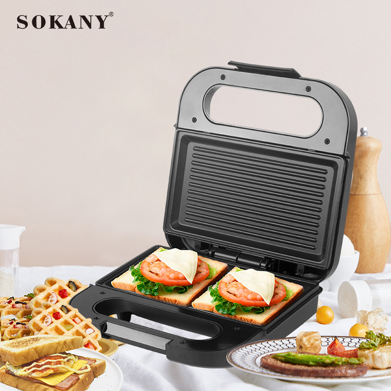 Foreign trade SOKANY132 Sandwich Machine, Waffle Machine, Household Multi-functional Toast Press Grill Maker