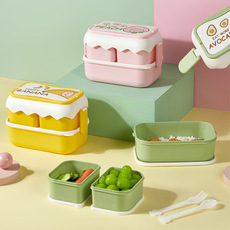 Creative double compartment bento box for kids