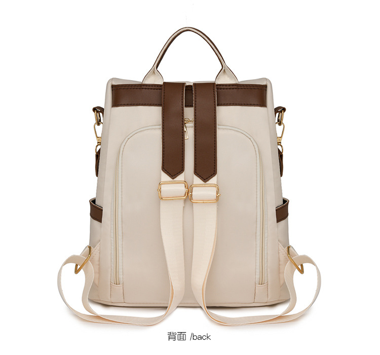 女士双肩包尼龙背包休闲新款通勤2025书包简约时尚女士旅行百搭大详情7