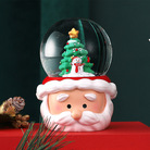 新品圣诞节热销款发光水晶球树脂工艺品雪花球圣诞老人装饰灯礼品（到店面议）