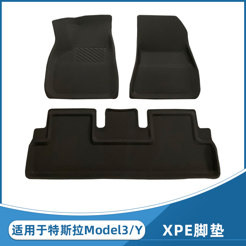 适用于特斯拉Model3/Y汽车脚垫XPE左右舵3D防滑全包围脚垫18-2022详情图4