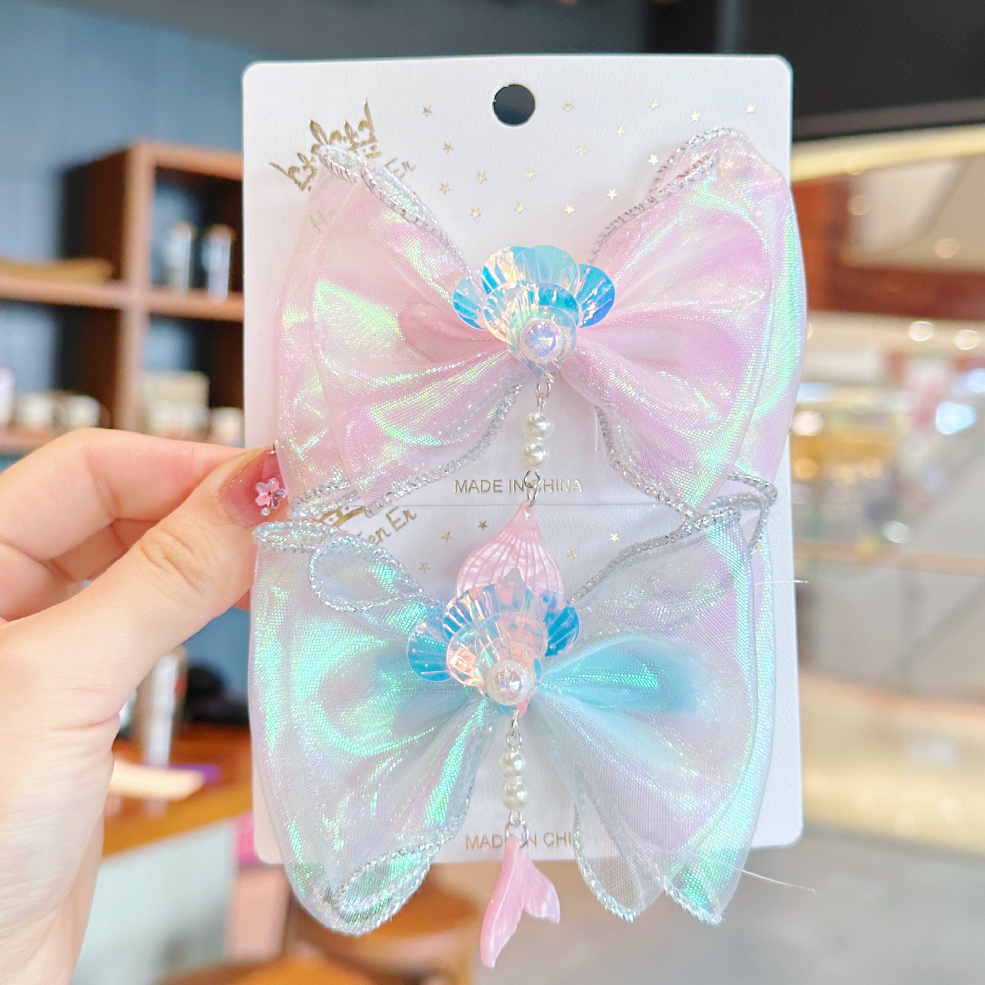 Children's Day Delicate Fish Tail Press Clip Cute Girl Sweet Super Fairy Duck Beak Clip Internet Celebrity Children's Hair Clip Hair Accessories details Picture