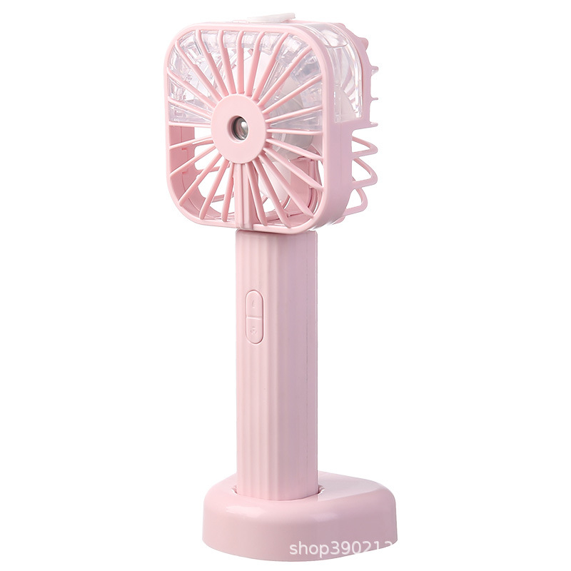 Convenient Square Air Conditioning Side Usb Handheld Small Fan Desktop Portable Portable Outdoor Student Dormitory Water Supply Item Picture
